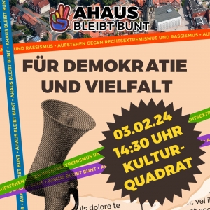 Plakat_Ahaus bleibt bunt - 3.2.2024